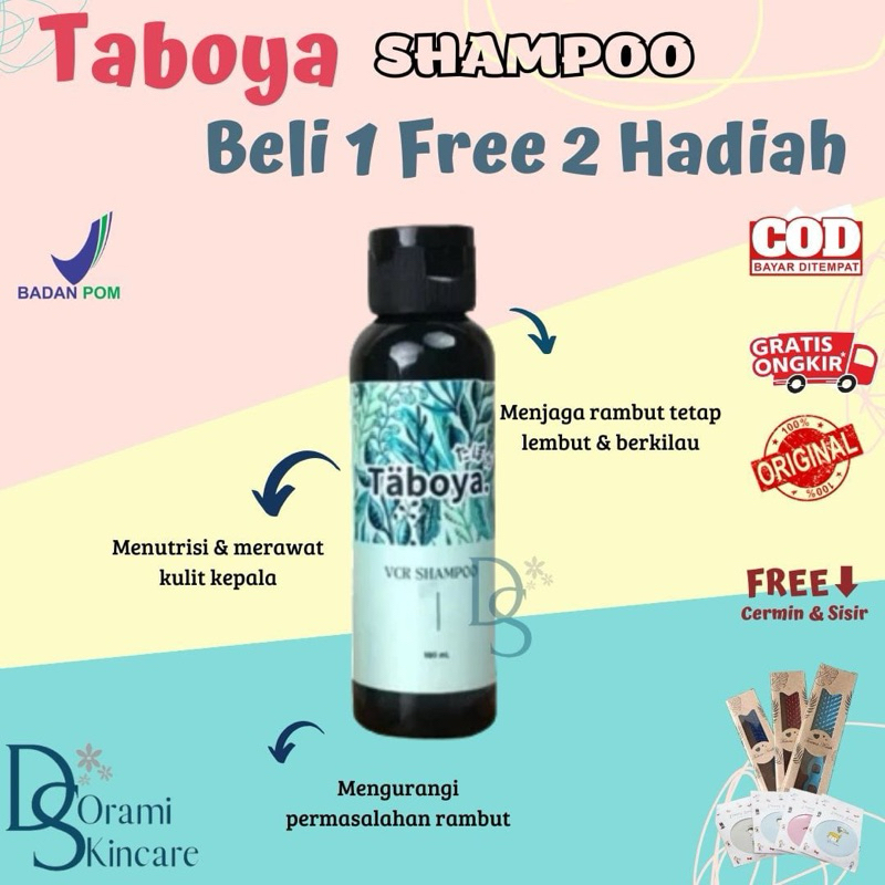 TABOYA SHAMPOO ORIGINAL BPOM SHAMPO UBAN TABOYA PENGUAT AKAR RAMBUT