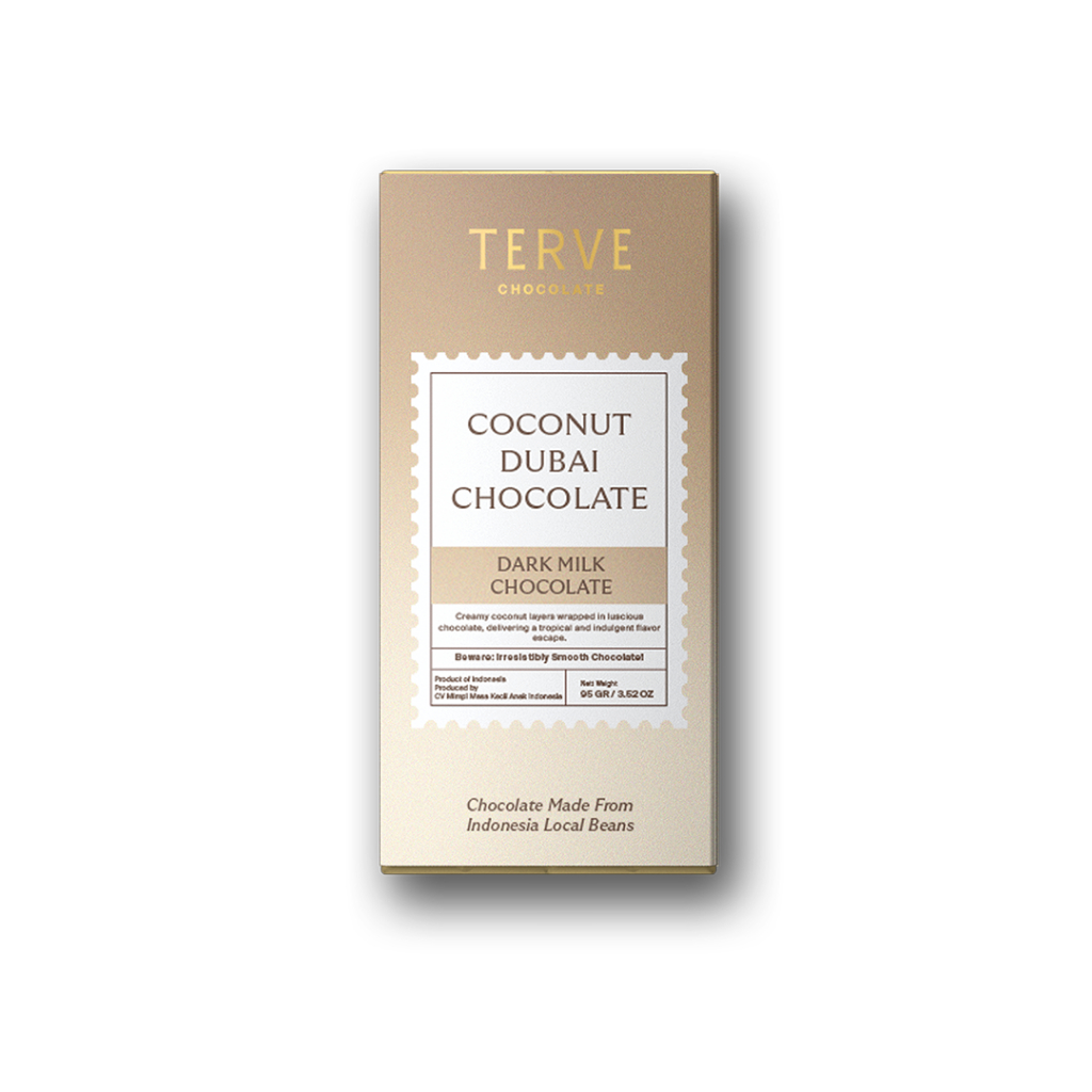 

Coconut Dubai Dark Milk Chocolate 95gr