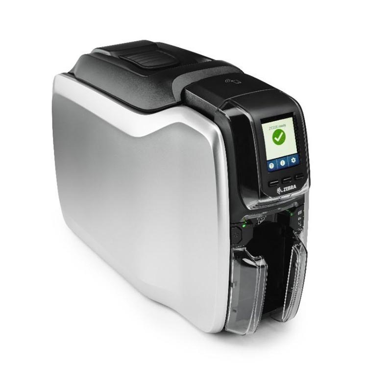 ID CARD PRINTER KARTU ZEBRA ZC300 / ZC-300 USB + LAN ETHERNET 1 SIDE - Zebra ZC300