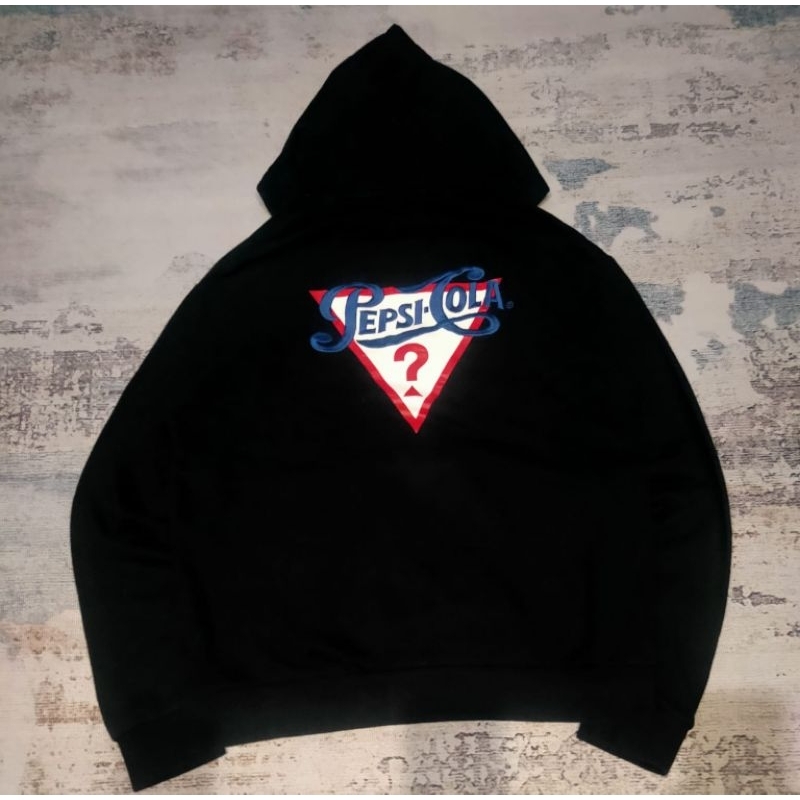 hoodie boxy guess x pepsi_ cola black