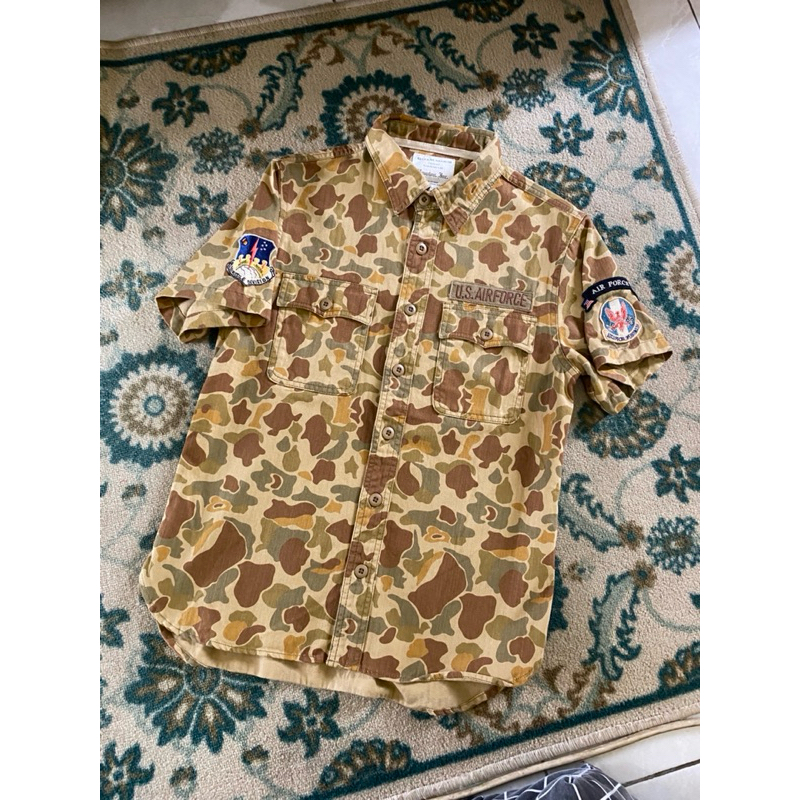 Kemeja military U.S. Air Force houston inc. vintage
