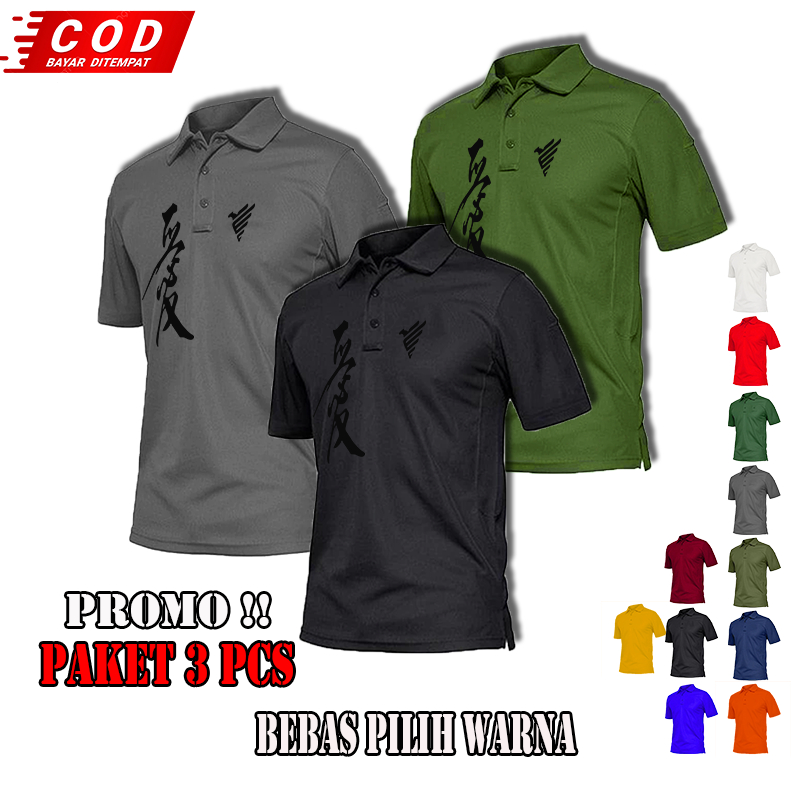 cod puma polo Cresside - COD Polo Kerah Atasan Pria Keren Terbaru | Kaos Premium bahan katun longgar
