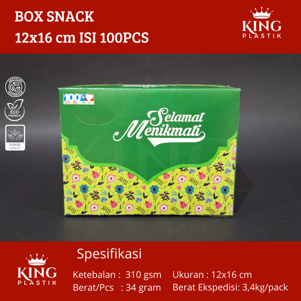 

Box Snack 12x16 Dus Kotak Kue Roti Motif Young Uk 12 x 16