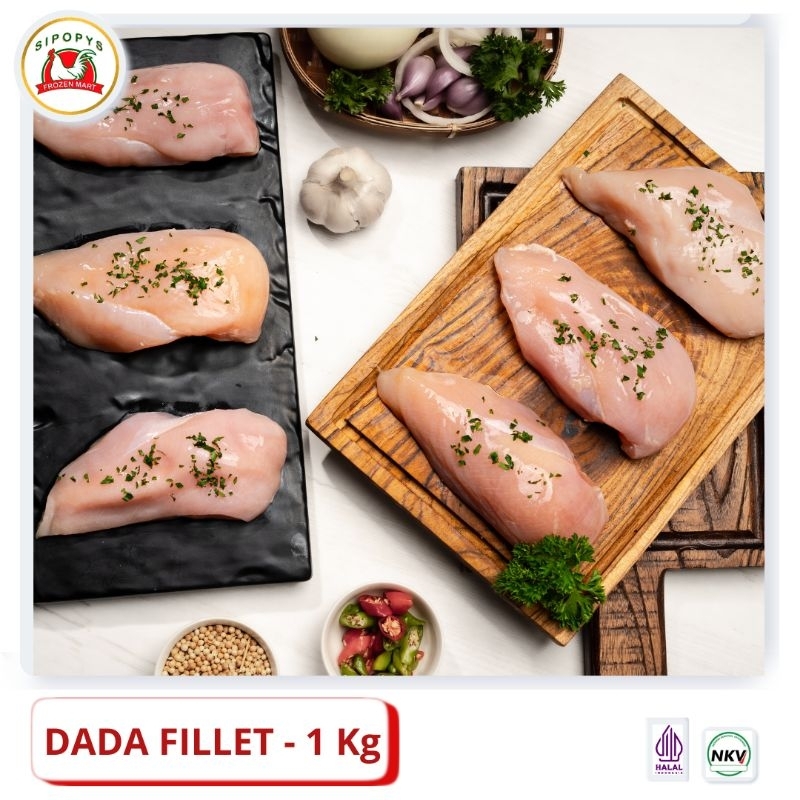 

Boneless Dada Ayam Tanpa Kulit Dada Fillet 1 kg