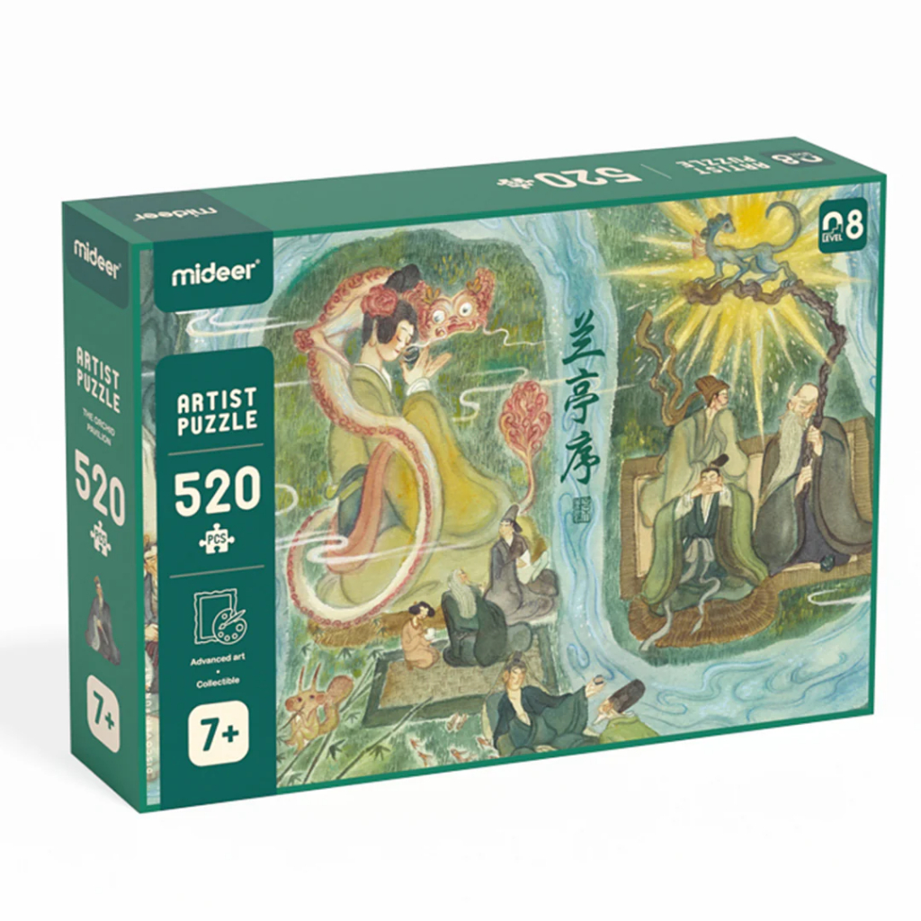 Mideer Jigsaw Puzzle 520 Pcs Level 8 The Orchid Pavilion Puzzle Mainan Edukasi Anak 7+