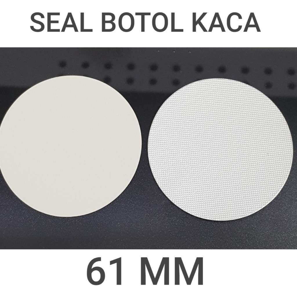 / 12 pcs   Seal 61 mm   Botol Kaca 61 mm - Seal Alumunium Foil untuk Botol Kaca - Buffer Glass