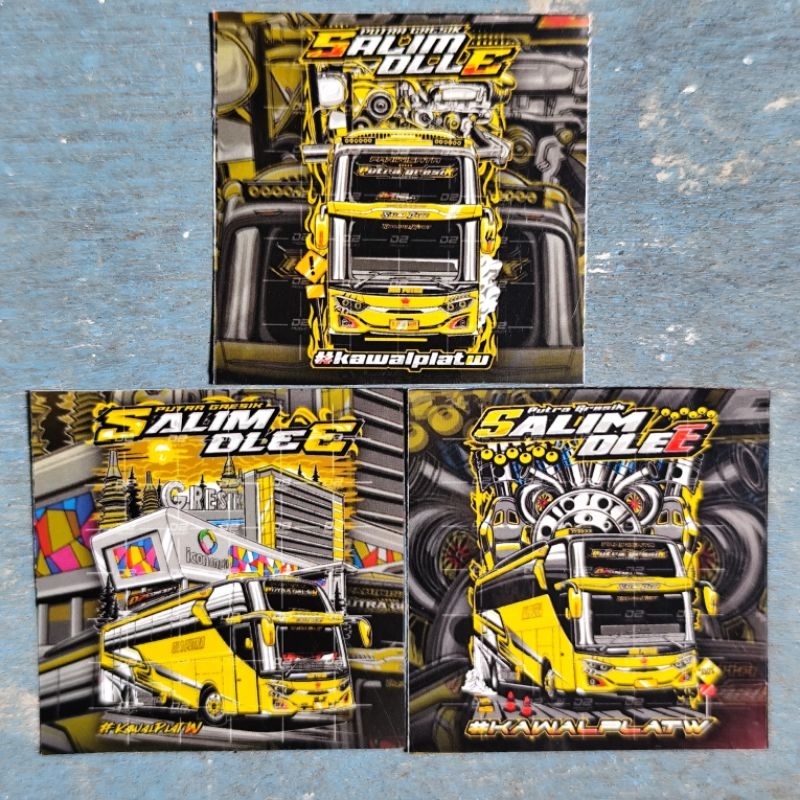 

Stiker bus SALIM DEOLE isi 3 stiker bis bus Duo putra gresik Salim de ole