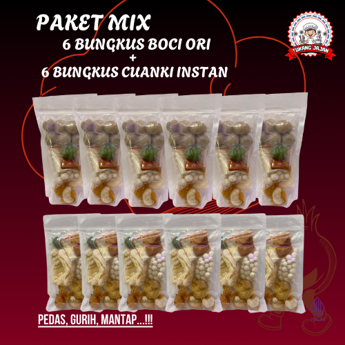 

PAKET MIX 12 BUNGKUS BASO ACI DAN CUANKI - By Tukang Jajan