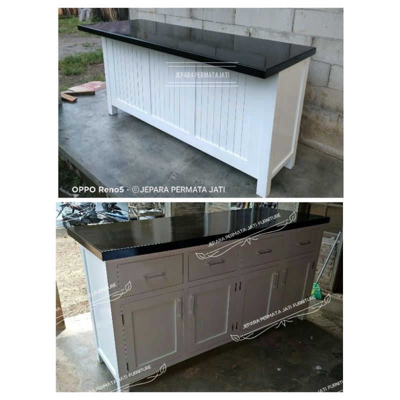 Meja bar / Buffet dapur / minibar / meja makan / Meja Bar minimalis custom kekinian furniture jepara
