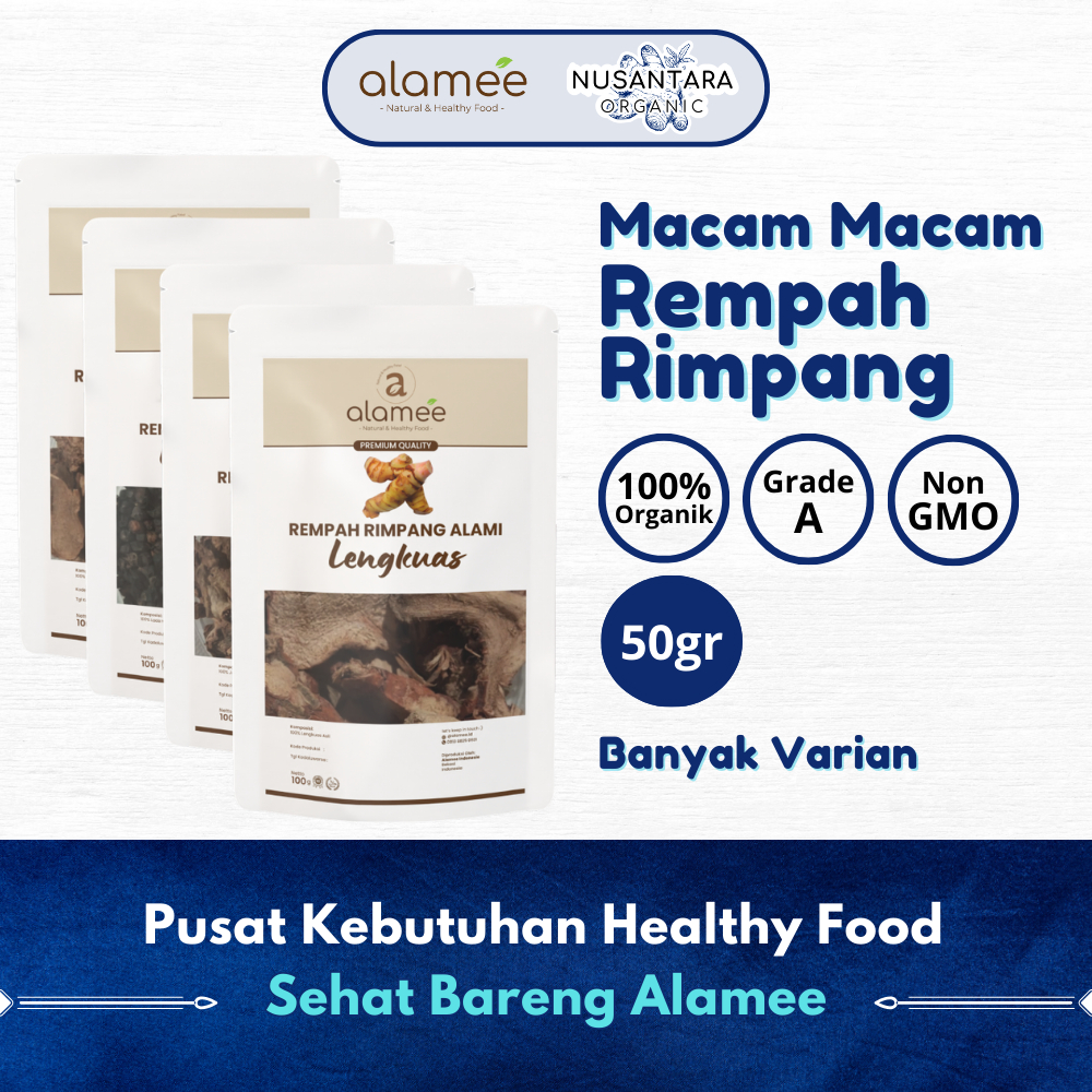 

ALAMEE 50gr Macam Macam Bumbu Dapur Rempah Rimpang Kayu Manis Jahe Kunyit Lada Kencur Ketumbar