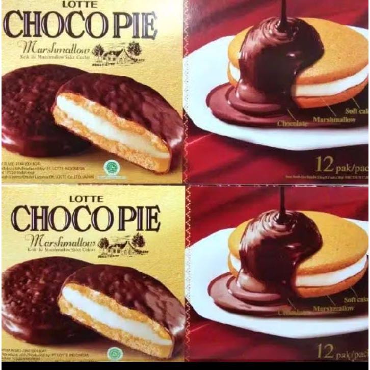 

Lotte Chocopie marshmallow 1 pack Isi 12 pcs