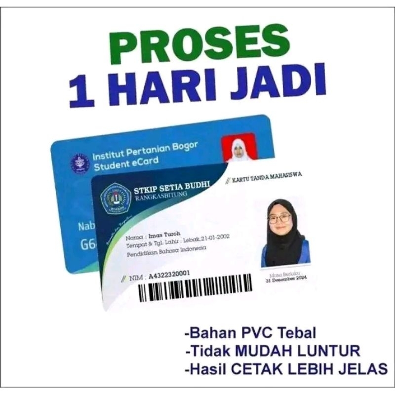 

Cetak Kartu id card PVC