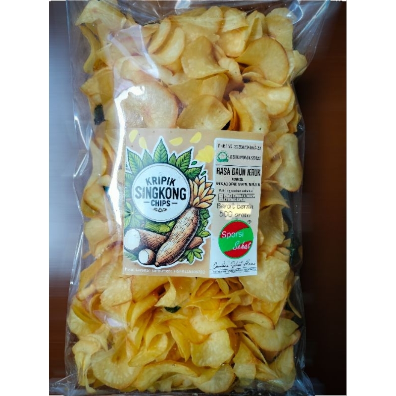 

Kripik Singkong Chips (Daun Jeruk) 500gram