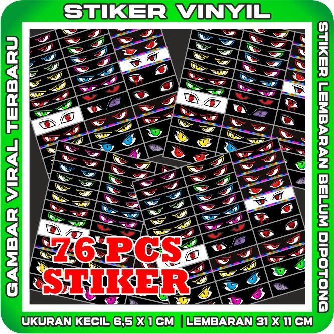 

VINYL STIKER STROBO MATA Miniatur Bus 38 Pcs