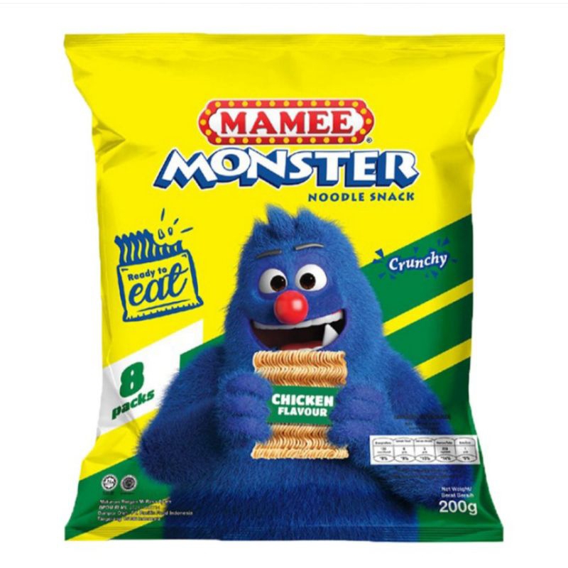 

Mamee Monster Snack Mi Rasa Ayam 8 x 25 g
