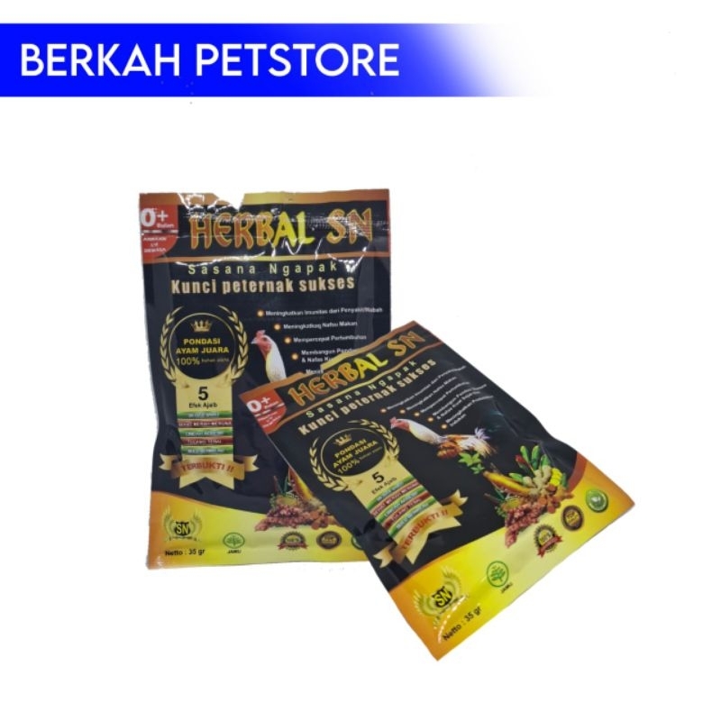 Herbal Sn jamu herbal bubuk untuk kesehatan ayam peternak isi 35gram