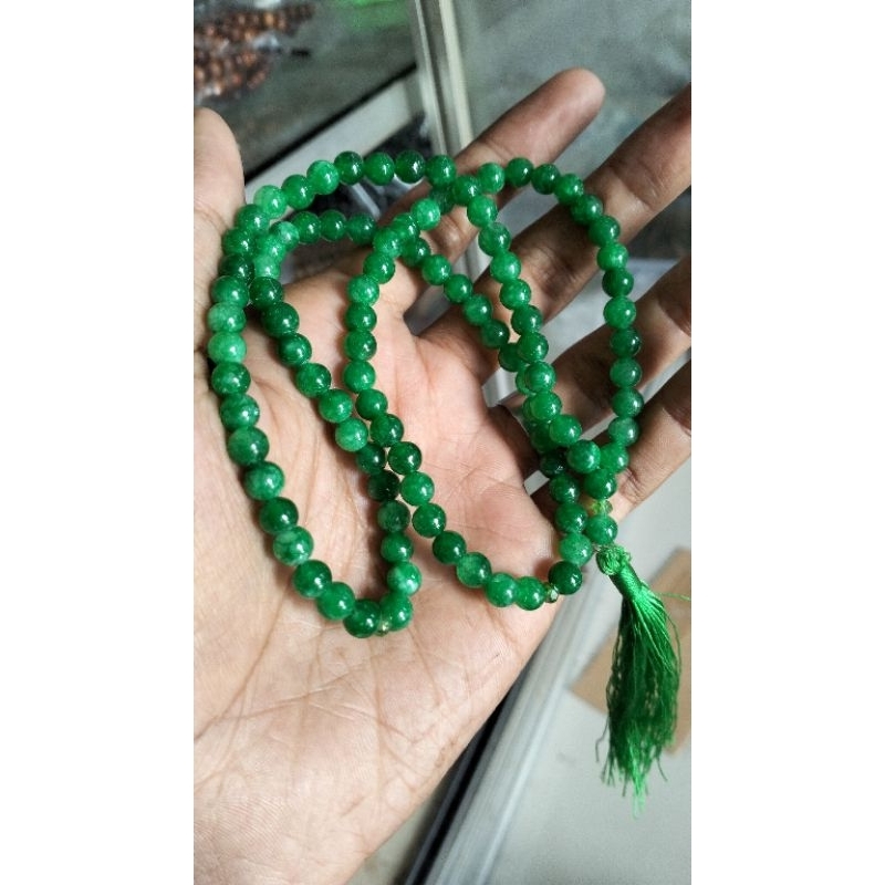 tasbih batu giok 6mm 99btr