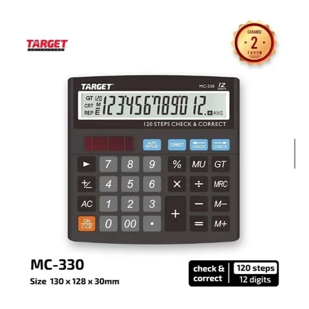 

TBMO KALKULATOR TARGET MC-330 CHECK&CORRECT