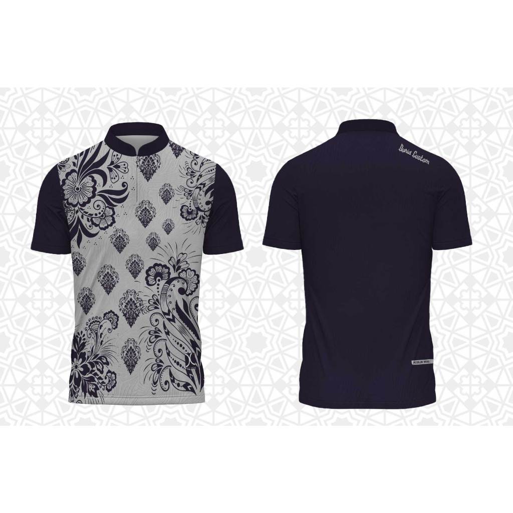 Baju Koko Pria Dewasa / Atasan Muslim Jersey Koko Dewasa Full Printing Premium