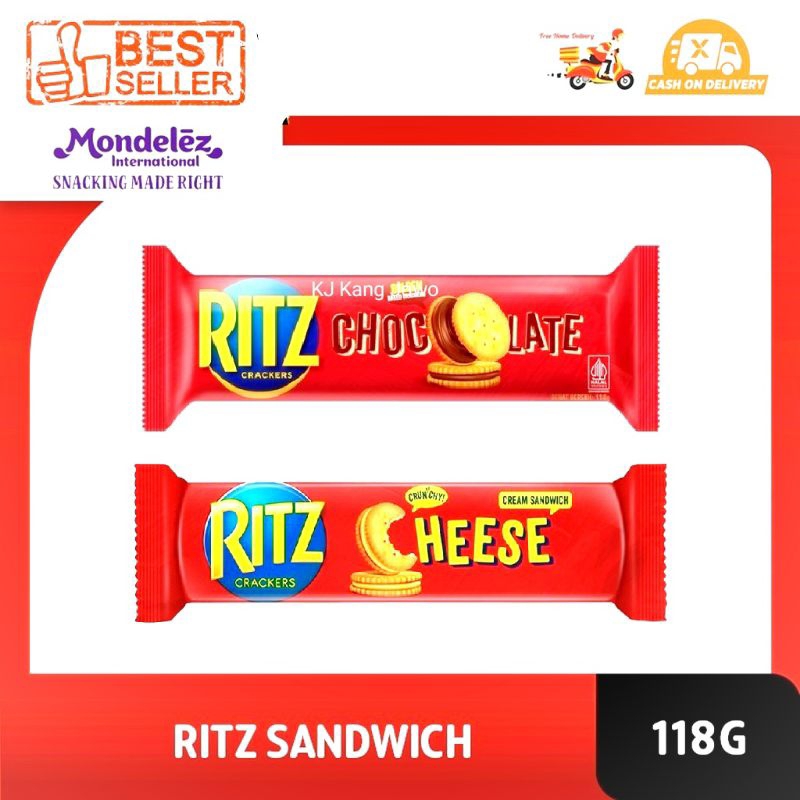 

Ritz Crackers Cream Sandwich Cheese 91 gr / Original 100 gr / Chocolate 91 gr