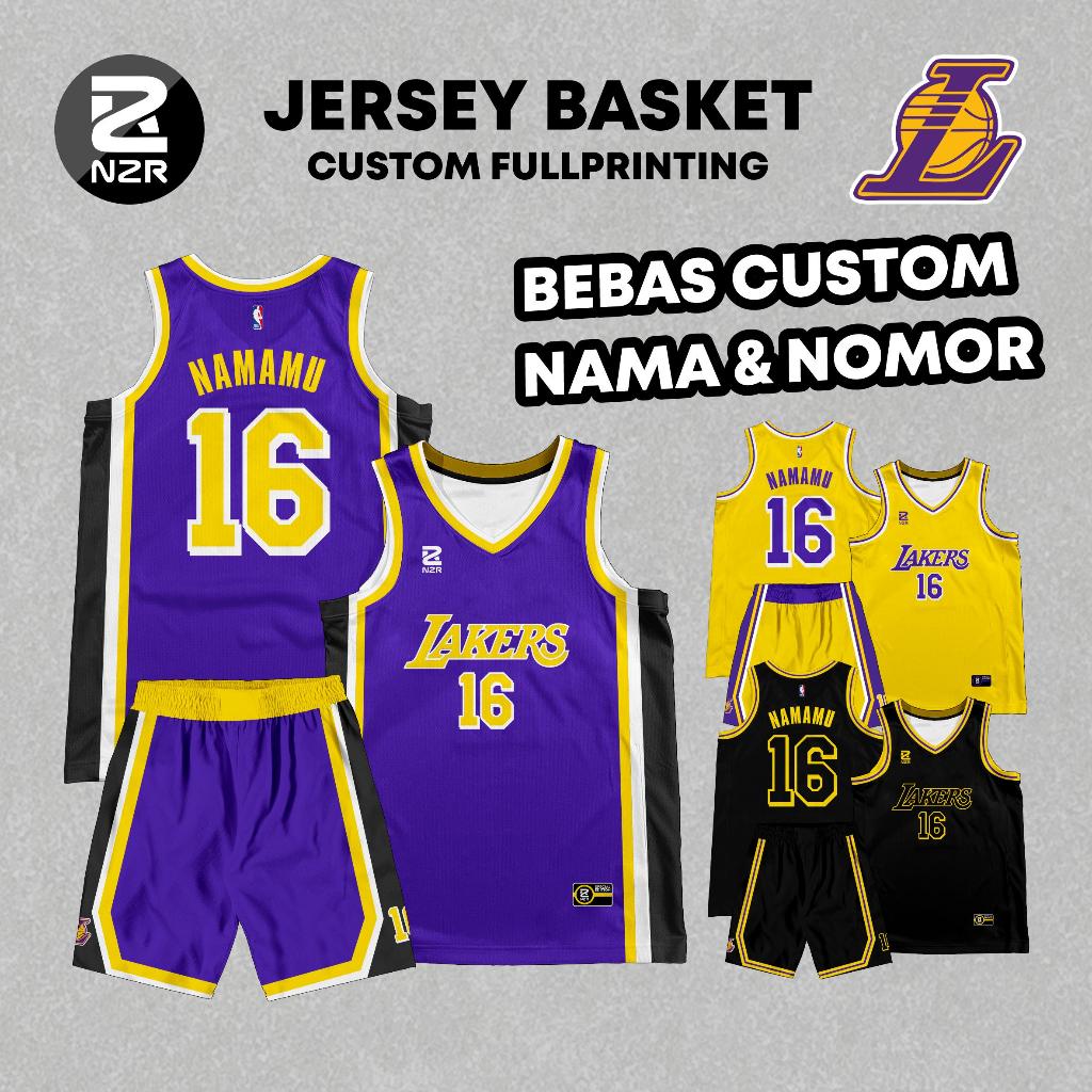 [ FRER CUSTOM SATUAN ] JERSEY BASKET LA LAKERS KOBE BRYANT NBA KAOS T-SHIRT TSHIRT ATASAN PREMIUM
