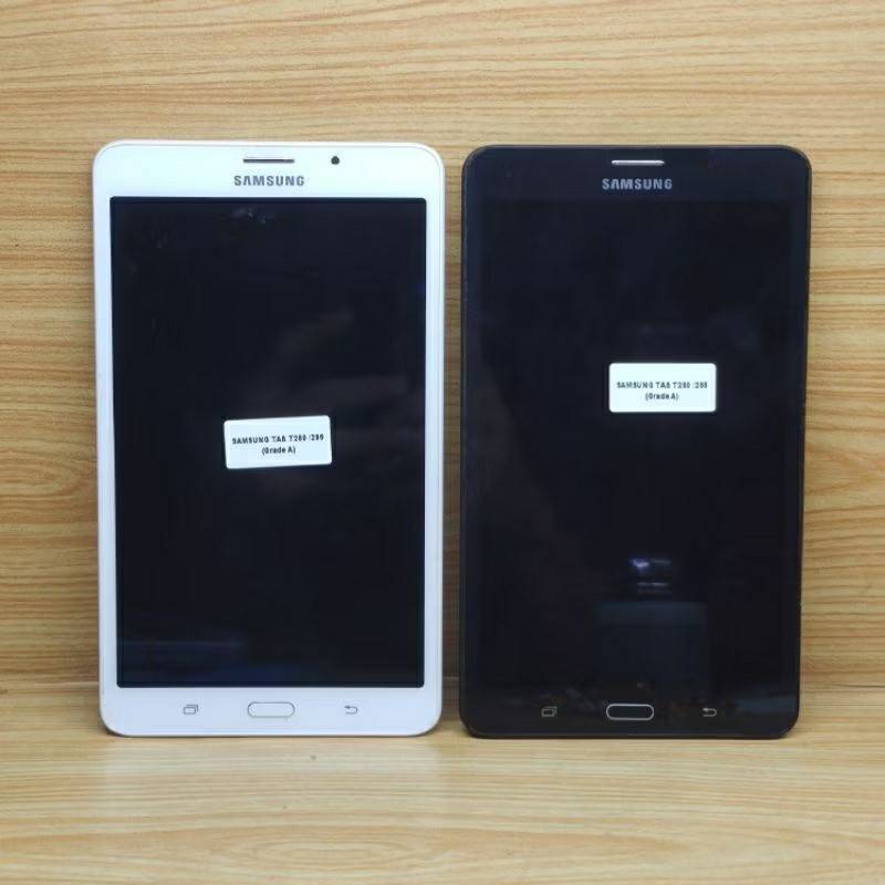 Middle Frame + Flexible Ui + Tombol Home Button Ada Lcd / Touchscreen Samsung TAB T280 / T285  Copot