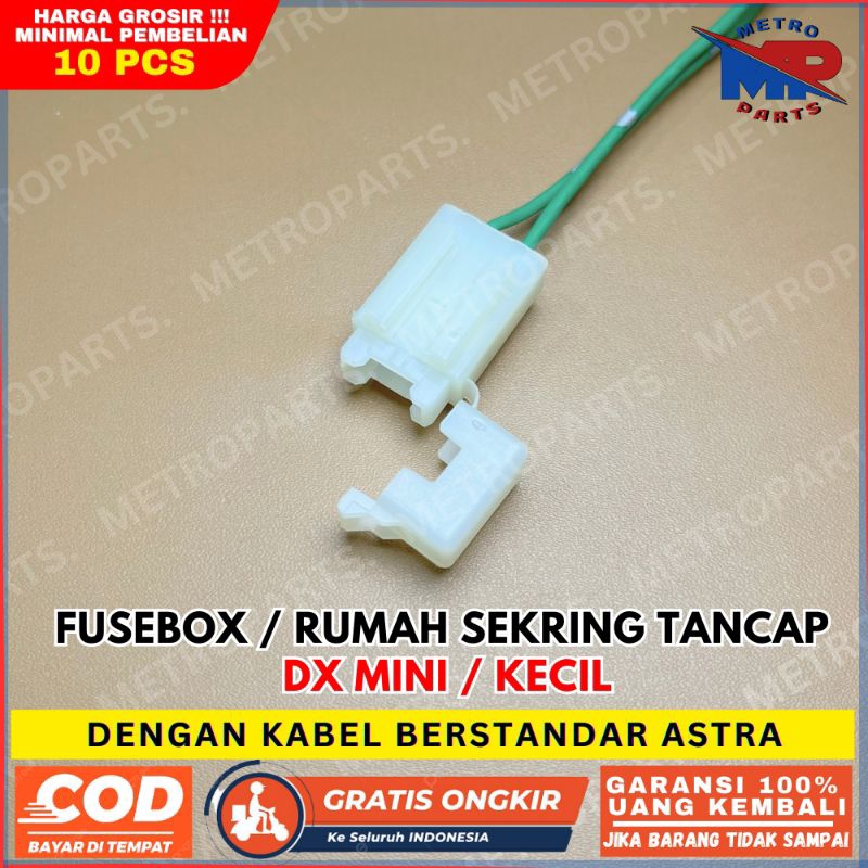 FUSE BOX KECIL / RUMAH SEKRING - FUSEBOX SIKRING DX TANCAP KECIL / MINI UNTUK MOBIL DAN MOTOR