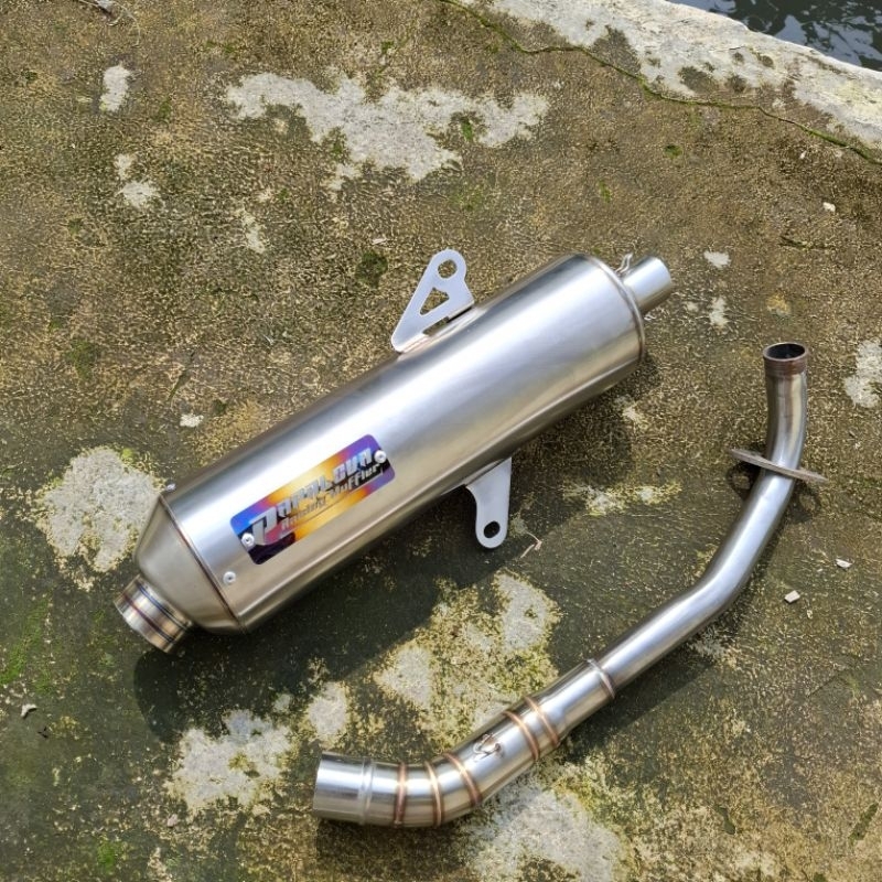 Knalpot standar racing inlet 38 original Papalova nmax aerox vario adv pcx lexi full stainlies