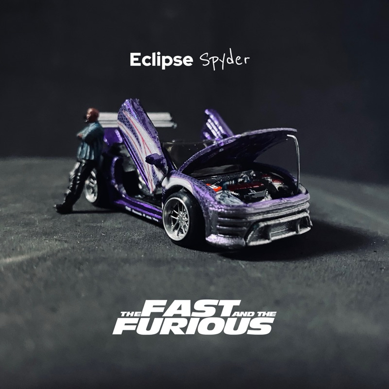 Hotwheel Eclipse Spyder Roman Pearce Fast Furious Custom