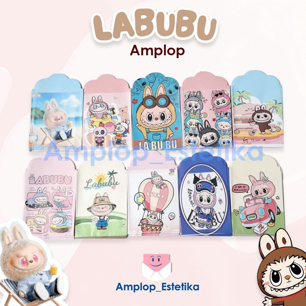 

ISI 10 AMPLOP LABUBU KUROMI SANRIO MEDIUM SIAP PAKAI