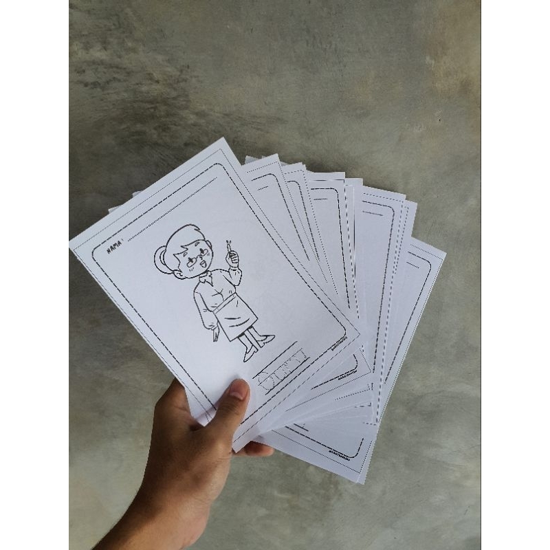 20 lembar kertas mewarnai anak / kertas gambar