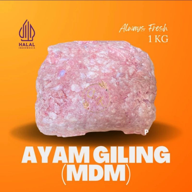 

Ayam giling MDM 1KG Buat Olahan Baso, sosis, dimsum,dll Halal.