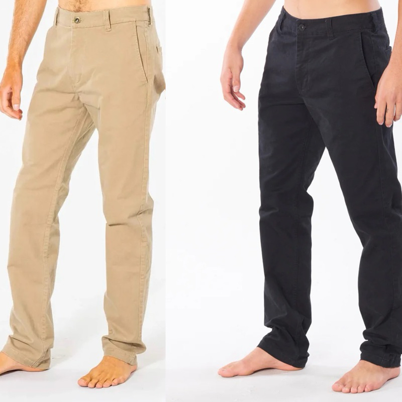 RIPCURL celana panjang epic pant chino stretch NEW ORIGINAL hitam khaki
