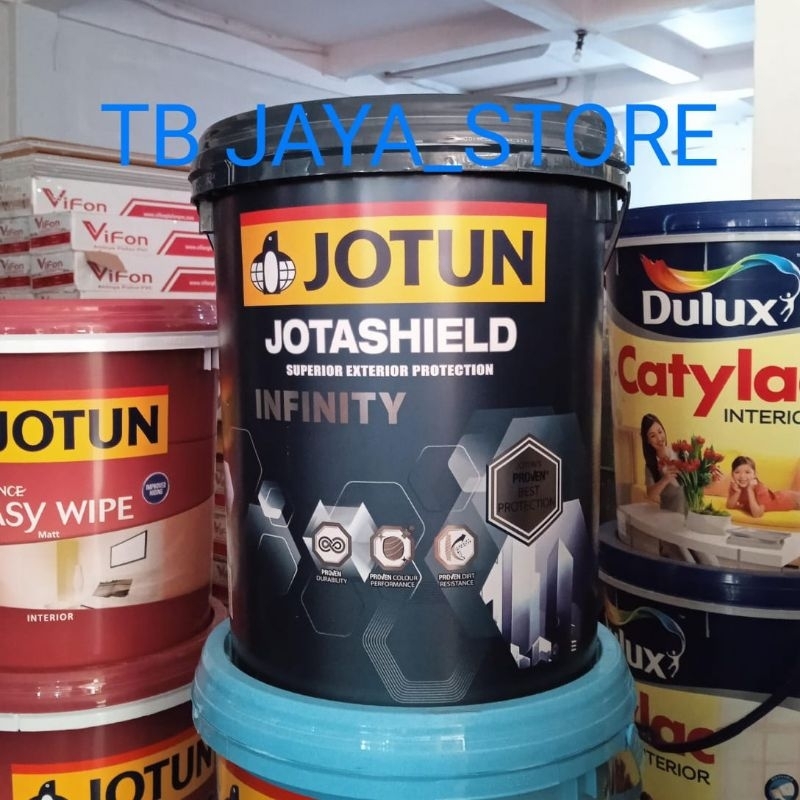 JOTUN JOTASHIELD INFINITY 20L CAT TEMBOK EXTERIOR / JOTUN GREY REVOLUTION 4350