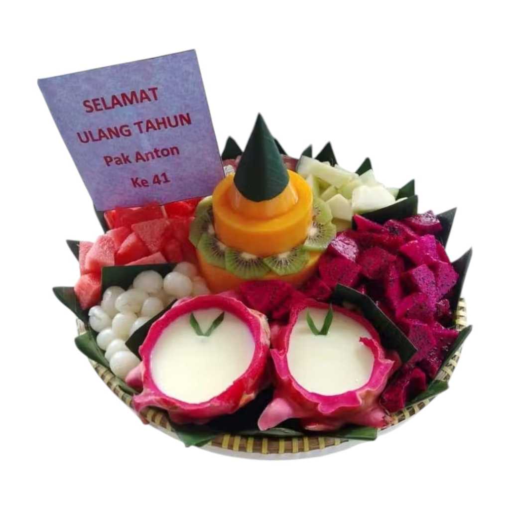 

Tumpeng Puding / Tumpeng Puding Aneka Buah / Tumpeng Puding isi 7 jenis buah-buahan