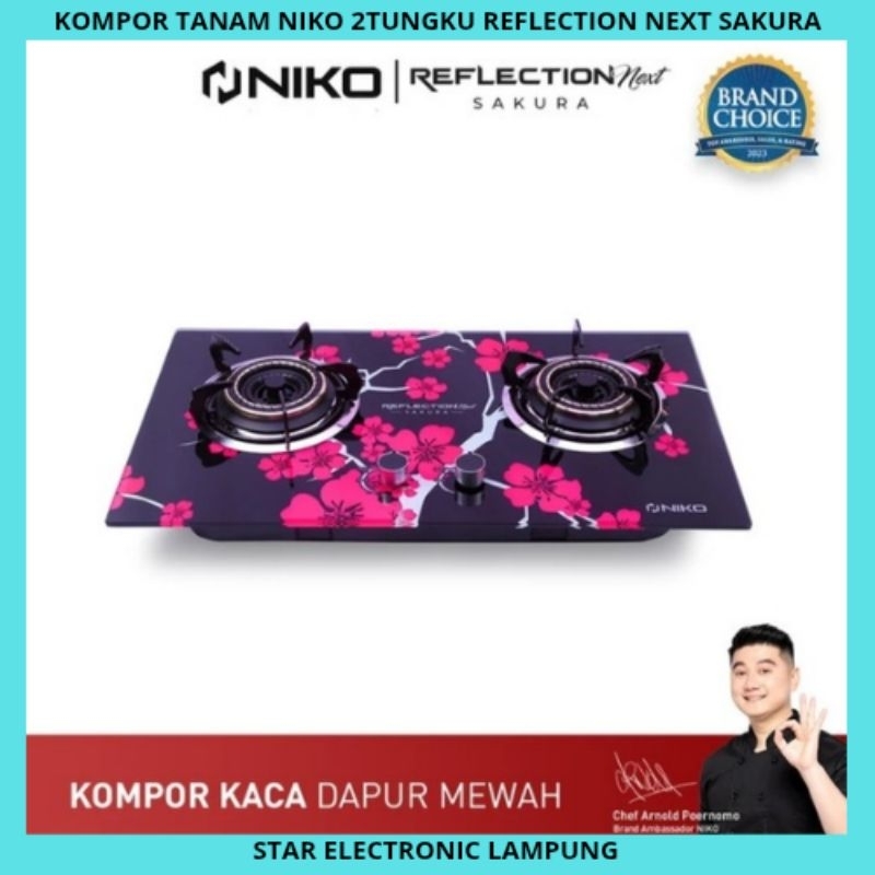 KOMPOR TANAM NIKO 2TUNGKU REFLECTION NEXT SAKURA / REFLECTION NEXT BLACK KOMPOR TANAM NIKO 2 TUNGKU