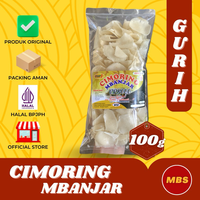 

CIMORING MBANJAR ASIN GURIH RENYAH 100g - MUBAROK SNACK