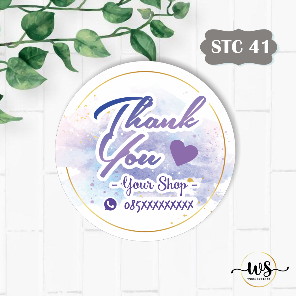 

STIKER THANK YOU CUSTOM MURAH - STICKER THANK YOU CUSTOM OLSHOP WATERPROOF SERI 2