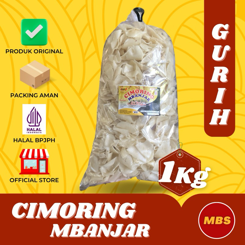 

CIMORING MBANJAR ASIN GURIH RENYAH 1 Kg / 1000g - MUBAROK SNACK