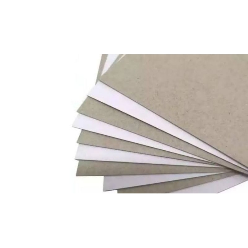 Kertas / Karton Duplek Putih Abu Abu F4 folio / Dupleks / Duplex
