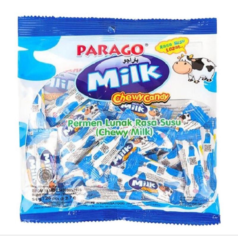 

PARAGO Milk Chewy Candy Permen Lunak Susu 108 g