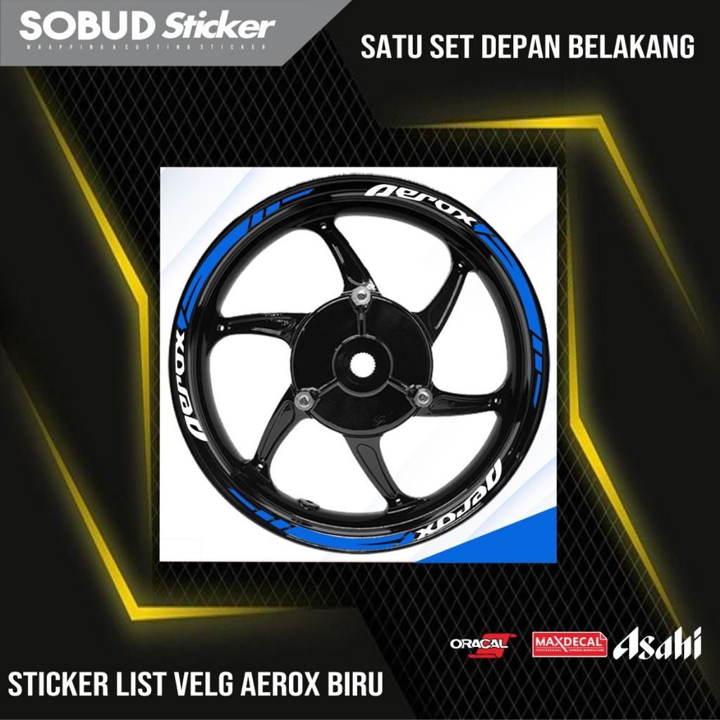 STICKER CUTTING LIST VELG AEROX