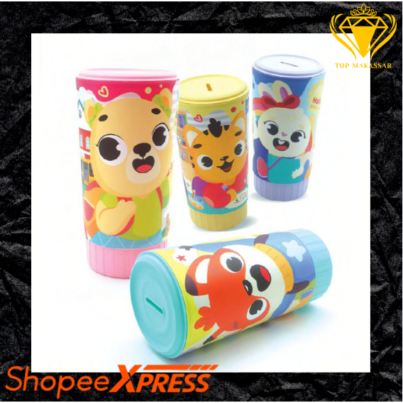 Celengan Plastik Delano Large / Smart Saver Celengan Buka Tutup Viral - BYGY