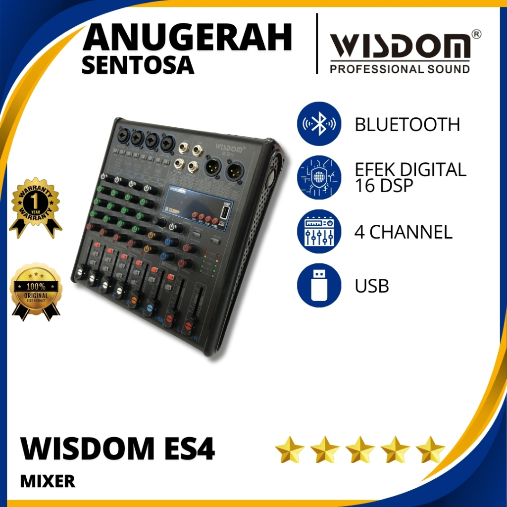 Mixer Audio Wisdom ES4 (4 Channel) Original