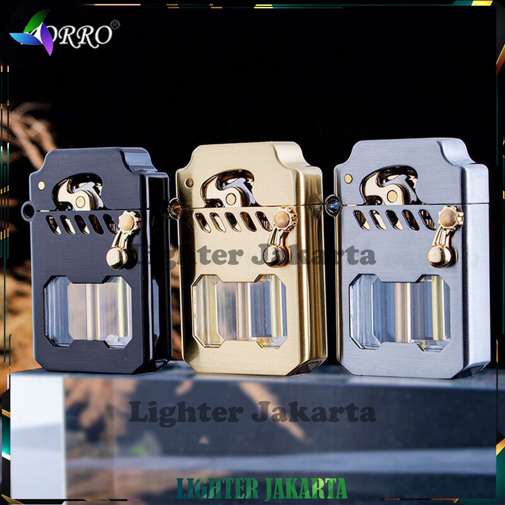 Korek Api Minyak Cyber Mecha Transparent Oil Zorro Lighter Z-786
