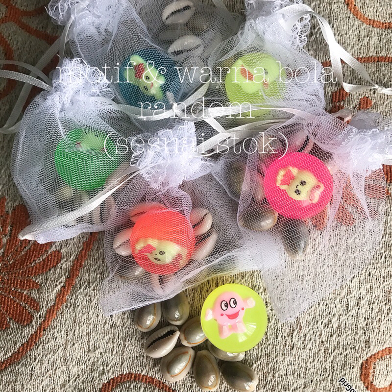 Set Bola Bekel / Mainan Anak / Bekles Beklen Kerang Kewuk / kenisyashop