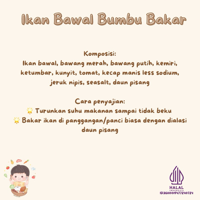 

Ikan Bawal bakar