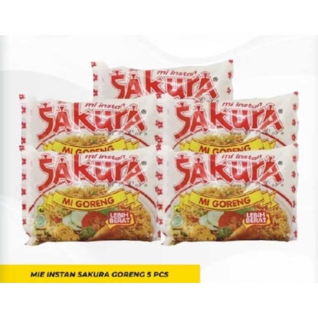 

Mie Sakura Goreng Mie Instan Goreng 60 gr isi 5 Pcs