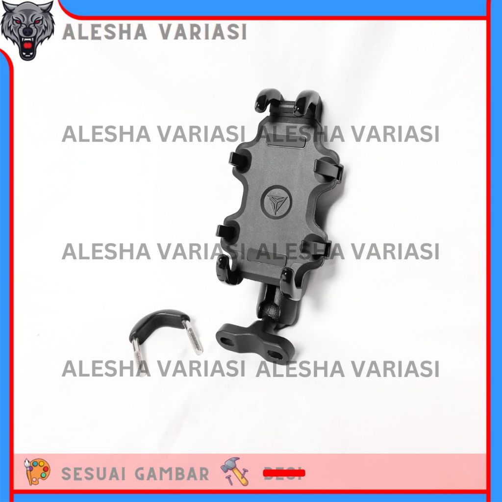HOLDER HP STANG MOTOR PHONE HOLDER MOTOWOLF PENYANGGA HP GPS UNIVERSAL BRACKET BRAKET BREKET NMAX AE
