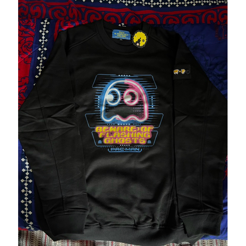 Faith x W.E x Pac-Man “Pacman Flashing Ghost” Crewneck - XL